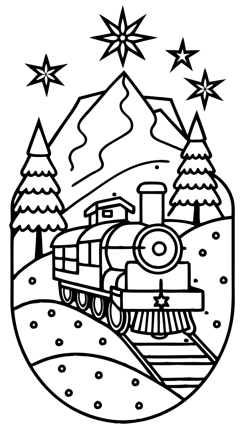 páginas para colorear de Polar Express